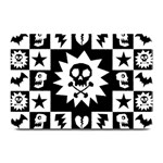 Gothic Punk Skull Plate Mat