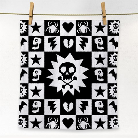 Gothic Punk Skull Face Towel from ArtsNow.com Front