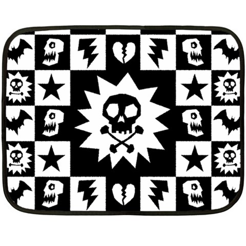 Gothic Punk Skull Double Sided Fleece Blanket (Mini) from ArtsNow.com 35 x27  Blanket Front