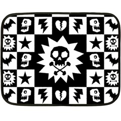 Gothic Punk Skull Double Sided Fleece Blanket (Mini) from ArtsNow.com 35 x27  Blanket Back