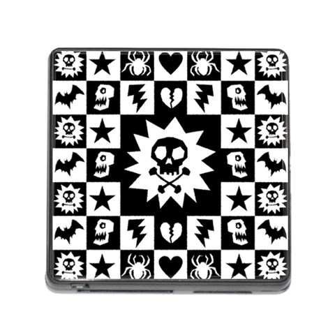 Gothic Punk Skull Memory Card Reader (Square 5 Slot) from ArtsNow.com Front