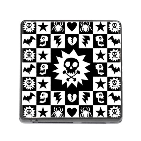 Gothic Punk Skull Memory Card Reader (Square 5 Slot) from ArtsNow.com Front