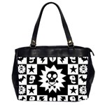 Gothic Punk Skull Oversize Office Handbag (2 Sides)