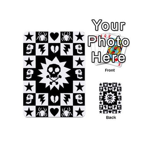 Gothic Punk Skull Playing Cards 54 Designs (Mini) from ArtsNow.com Back