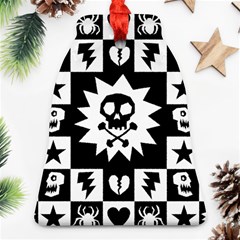 Gothic Punk Skull Bell Ornament (Two Sides) from ArtsNow.com Back