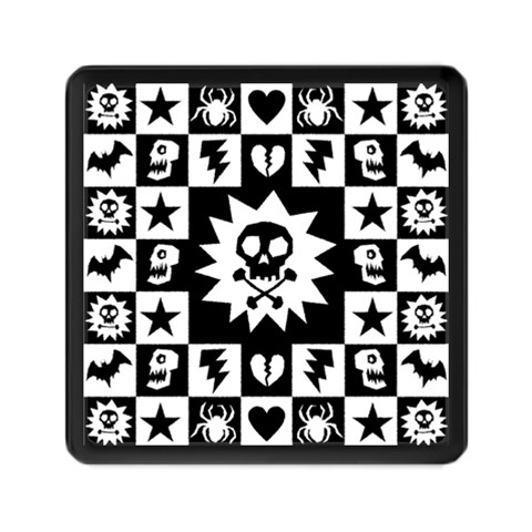 Gothic Punk Skull Memory Card Reader (Square) from ArtsNow.com Front
