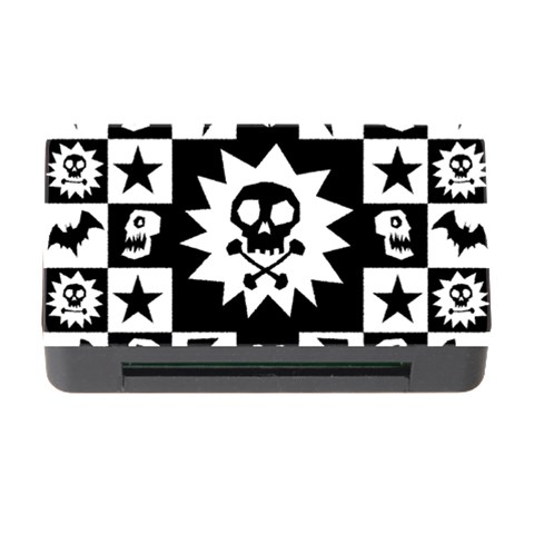 Gothic Punk Skull Memory Card Reader with CF from ArtsNow.com Front