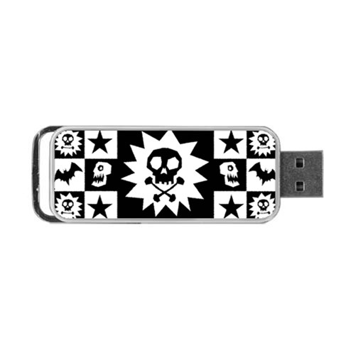 Gothic Punk Skull Portable USB Flash (Two Sides) from ArtsNow.com Front
