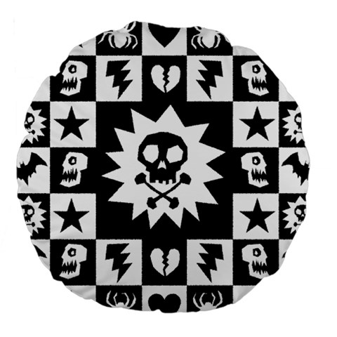 Gothic Punk Skull Large 18  Premium Round Cushion  from ArtsNow.com Front