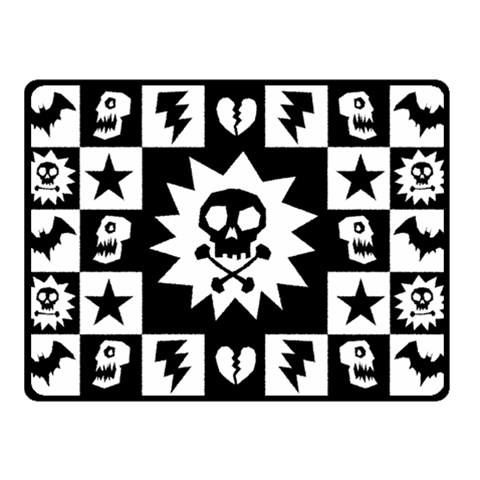 Gothic Punk Skull Double Sided Fleece Blanket (Small) from ArtsNow.com 45 x34  Blanket Front