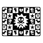 Gothic Punk Skull Double Sided Fleece Blanket (Small)