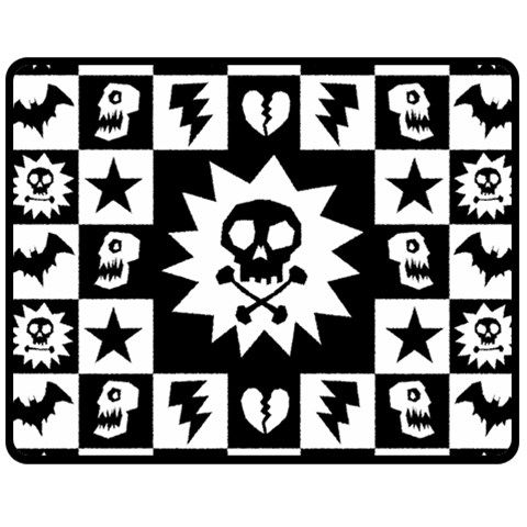 Gothic Punk Skull Double Sided Fleece Blanket (Medium) from ArtsNow.com 58.8 x47.4  Blanket Front