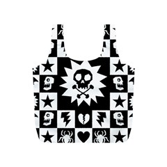 Gothic Punk Skull Full Print Recycle Bag (S) from ArtsNow.com Front