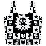 Gothic Punk Skull Full Print Recycle Bag (XL)