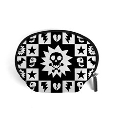 Gothic Punk Skull Accessory Pouch (Small) from ArtsNow.com Front