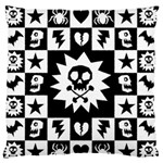 Gothic Punk Skull Standard Flano Cushion Case (Two Sides)