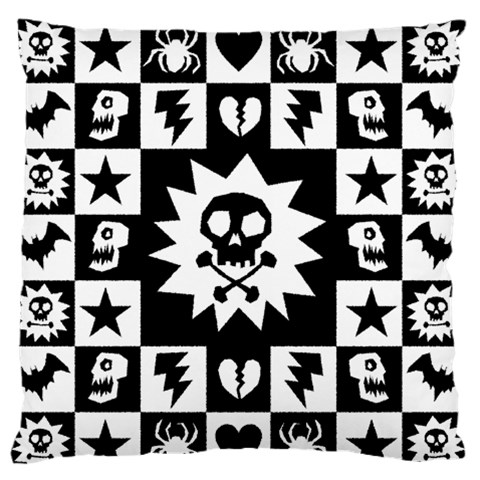 Gothic Punk Skull Large Flano Cushion Case (One Side) from ArtsNow.com Front