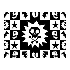 Gothic Punk Skull Double Sided Flano Blanket (Mini) from ArtsNow.com 35 x27  Blanket Back