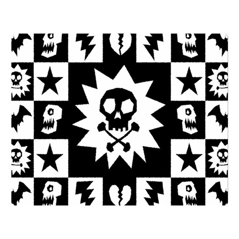 Gothic Punk Skull Double Sided Flano Blanket (Large) from ArtsNow.com 80 x60  Blanket Front