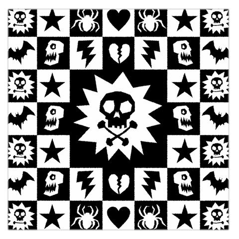 Gothic Punk Skull Large Satin Scarf (Square) from ArtsNow.com Front