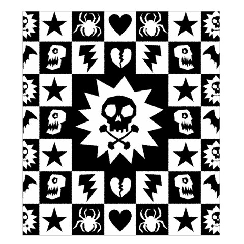 Gothic Punk Skull Duvet Cover Double Side (King Size) from ArtsNow.com Front