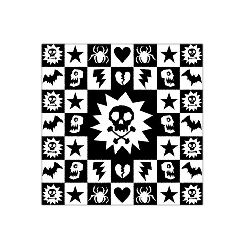 Gothic Punk Skull Satin Bandana Scarf from ArtsNow.com Front