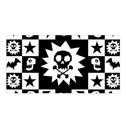Gothic Punk Skull Satin Shawl from ArtsNow.com Front