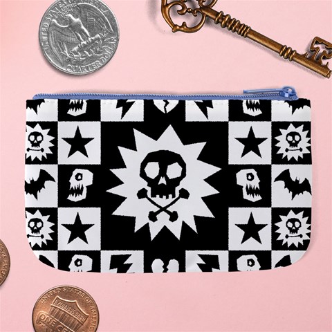 Gothic Punk Skull Large Coin Purse from ArtsNow.com Back