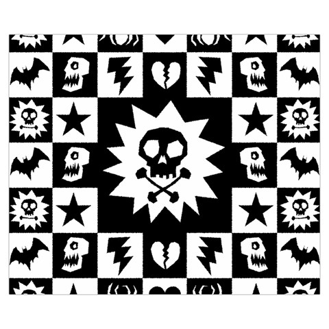 Gothic Punk Skull Medium Tote Bag from ArtsNow.com Front