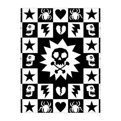 Gothic Punk Skull Medium Tapestry from ArtsNow.com Front