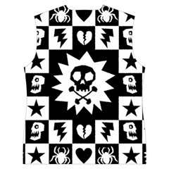 Gothic Punk Skull Women s Button Up Vest from ArtsNow.com Back