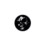 Gothic Skull 1  Mini Button