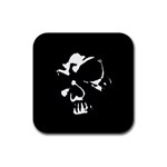 Gothic Skull Rubber Coaster (Square)