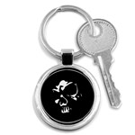 Gothic Skull Key Chain (Round)