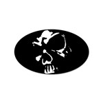 Gothic Skull Sticker (Oval)