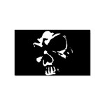 Gothic Skull Sticker Rectangular (10 pack)