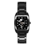 Gothic Skull Stainless Steel Barrel Watch