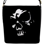 Gothic Skull Flap Closure Messenger Bag (S)