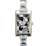 Grunge Skull Rectangle Italian Charm Watch