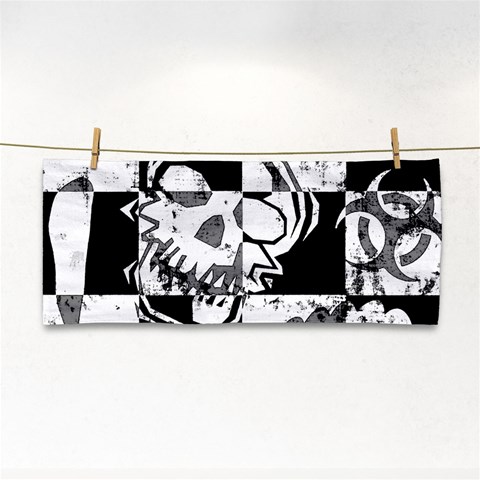 Grunge Skull Hand Towel from ArtsNow.com Front
