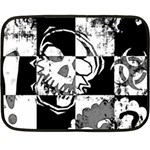 Grunge Skull Double Sided Fleece Blanket (Mini)