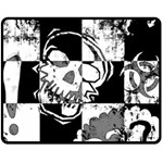 Grunge Skull Fleece Blanket (Medium)