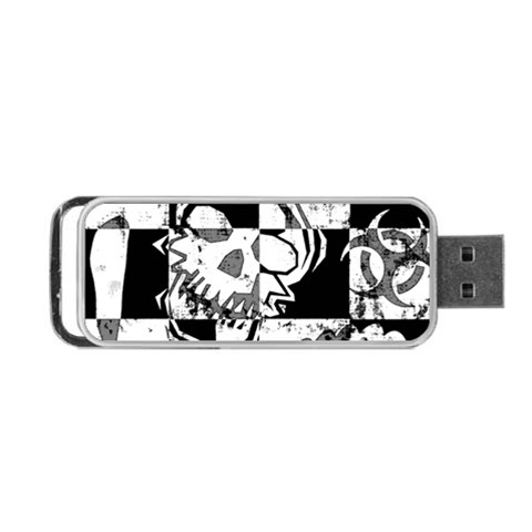 Grunge Skull Portable USB Flash (Two Sides) from ArtsNow.com Front