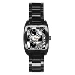 Grunge Skull Stainless Steel Barrel Watch