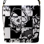 Grunge Skull Flap Closure Messenger Bag (S)