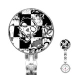 Grunge Skull Stainless Steel Nurses Watch