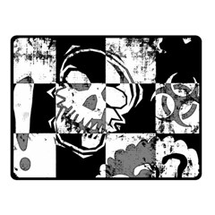 Grunge Skull Double Sided Fleece Blanket (Small) from ArtsNow.com 45 x34  Blanket Front