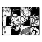 Grunge Skull Double Sided Fleece Blanket (Small)