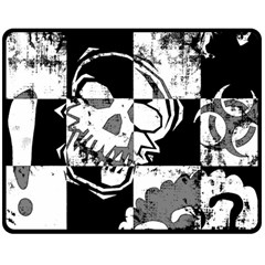 Grunge Skull Double Sided Fleece Blanket (Medium) from ArtsNow.com 58.8 x47.4  Blanket Front