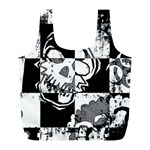 Grunge Skull Full Print Recycle Bag (L)